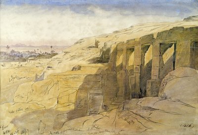Derr, Egypt by Edward Lear